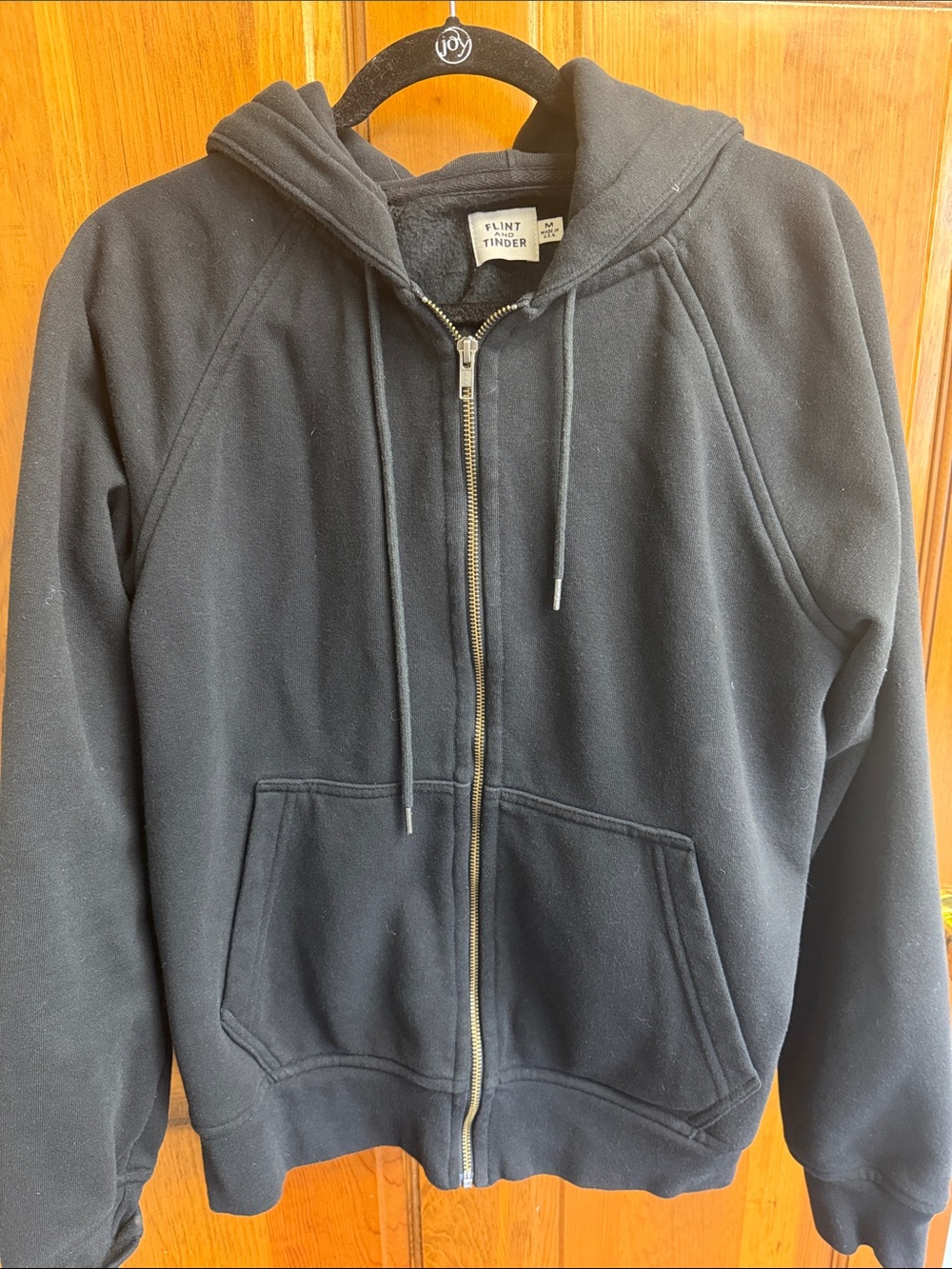 Flint and Tinder Men's Black 10 year full Zip Hoodie